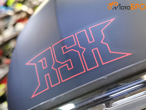 Шлем модуляр RSX Spark (HS 159) Winter, черно красный матовый, очки желтые - фото 4