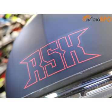 Шлем модуляр RSX Spark (HS 159) Winter, черно красный матовый, очки желтые - миниатюра 4