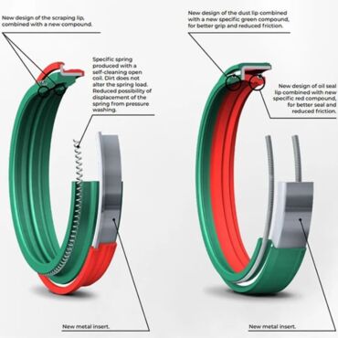 Сальник и пыльник вилки SKF DUAL 48W Dual Compound Fork Seal Kit for 48*58*9 11,5 KTM EXC F SX F - миниатюра 1