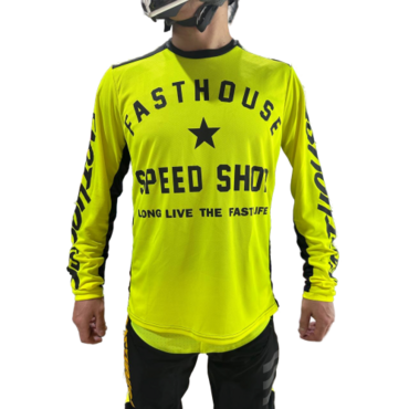 Fasthouse Джерси Grindhouse Yellow Violent - миниатюра 3