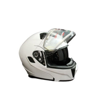 AiM Шлем модуляр JK906 с эл. подогревом White Glossy - миниатюра 8