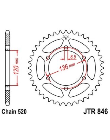Звезда ведомая JTR846.45