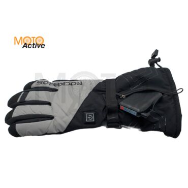 Перчатки зимние (с подогревом) Rockbros S304 Gray Black - миниатюра 4