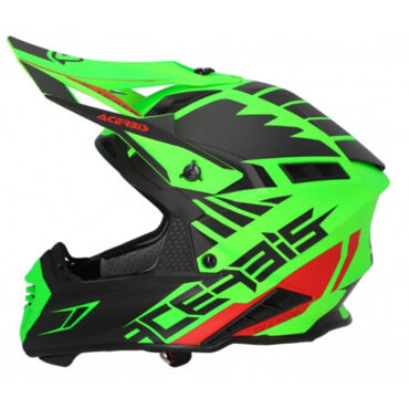 Acerbis Шлем кроссовый X Track 22 06 Fluo Green Black - миниатюра 3