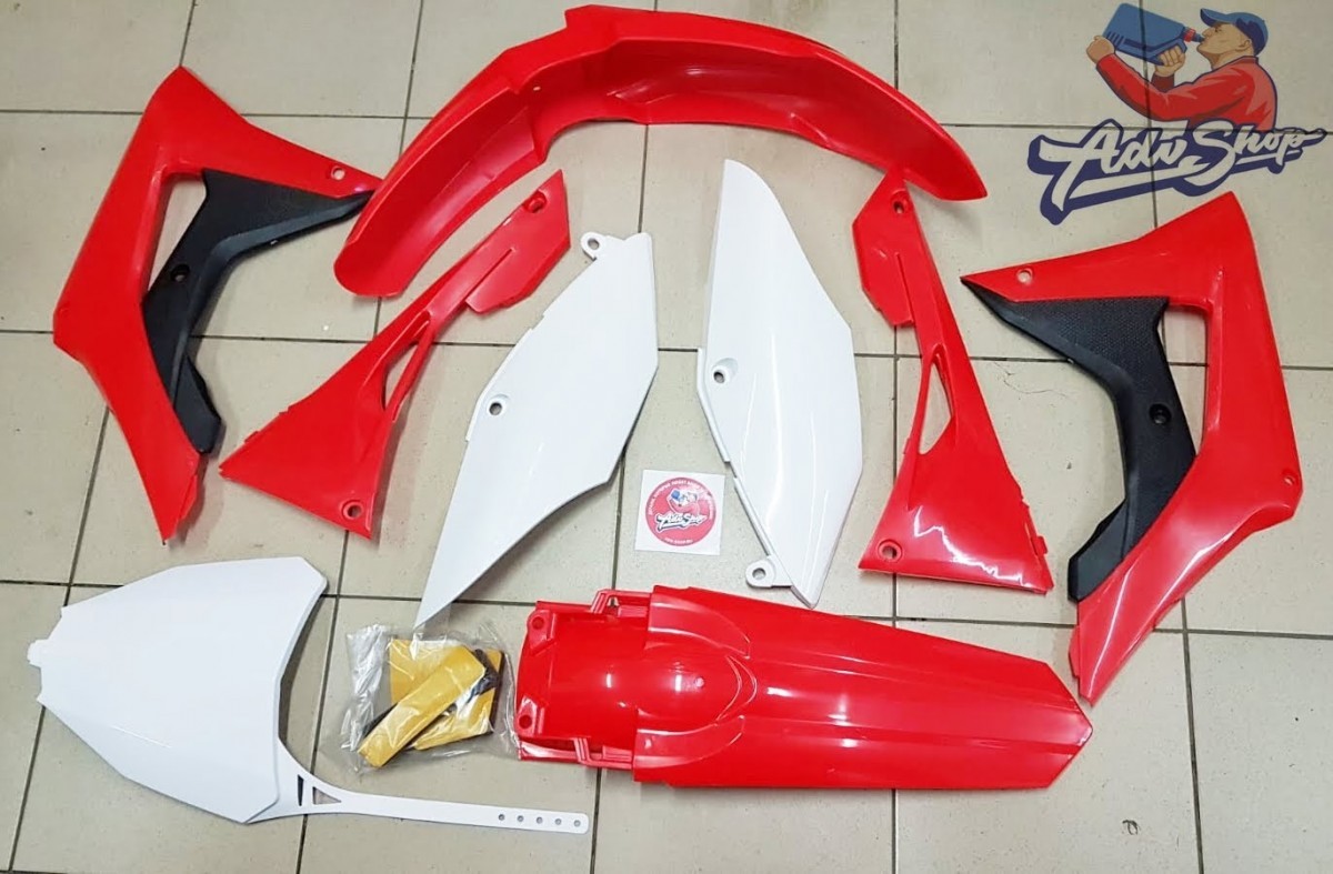 POLISPORT	Комплект пластика Honda CRF450R '2017->-CRF250R '2018->, красно белый