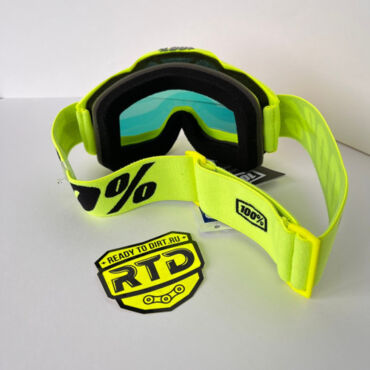 Очки для мотокросса 100% Accuri Fluo Yellow с красной зеркальной линзой - миниатюра 2