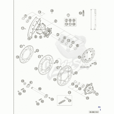 KTM ободная лента - флипер R18 640 A / 690 E/ R 04 24 ( 58410073200 ) - миниатюра 1