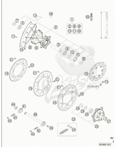 KTM ободная лента - флипер R18 640 A / 690 E/ R 04 24 ( 58410073200 )