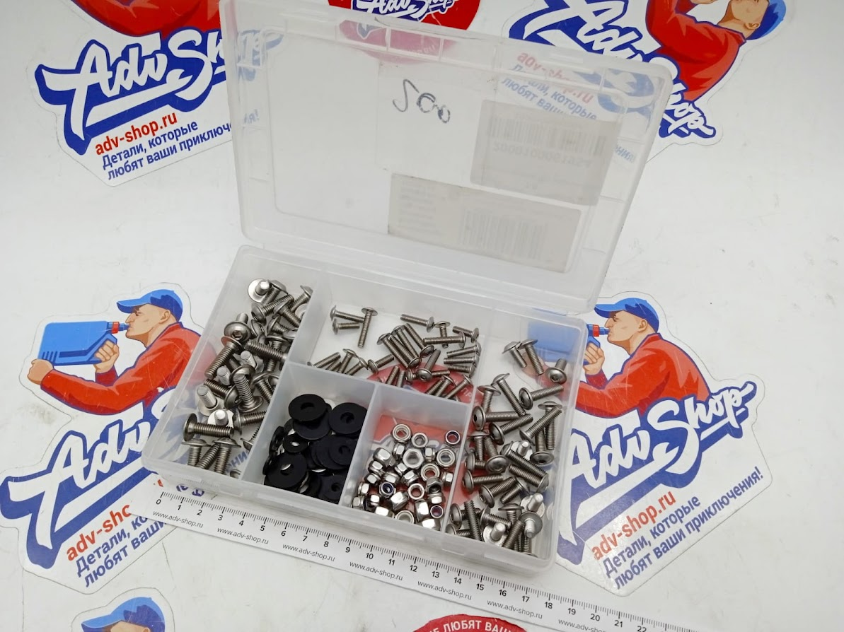 LS FAIRING SCREW SET ( 180 шт ) Комплект болтов крепления пластика  ( нержавейка )