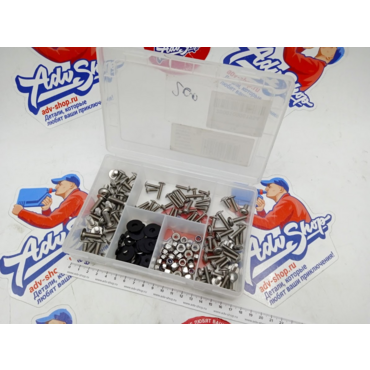 LS FAIRING SCREW SET ( 180 шт ) Комплект болтов крепления пластика  ( нержавейка ) - миниатюра 1