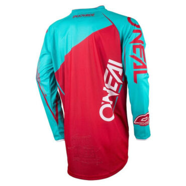 Джерси для мотокросса и эндуро O'Neal Mayhem Lite Bloker Red Teal - миниатюра 1