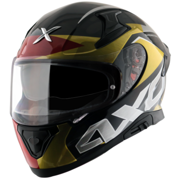 Шлем дорожный AXOR APEX CHROMTECH E, red black gold (L, Взрослая  Дорожная) - миниатюра 3