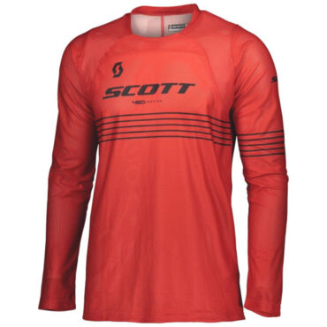 SCOTT Джерси 450 Angled Light red black - миниатюра 2