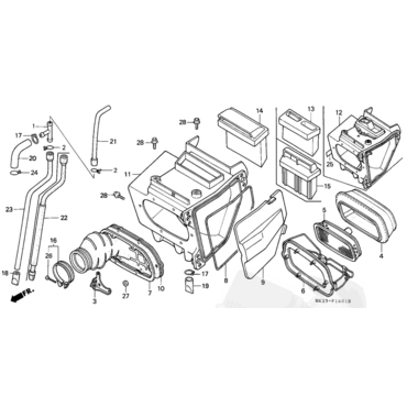 UNI Filter воздушный фильтр поролоновый с каркасом для Honda XR250 / XR400 / XR600 ( NU 4074ST замена 17213MN1670) / 144074 - миниатюра 2