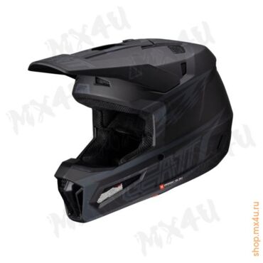 Кроссовый шлем 3.5 V25 - Черный - миниатюра 4