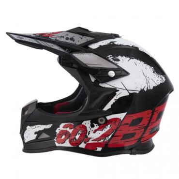 Beon Шлем B 602 Black White Red - миниатюра 5