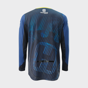 Мотоджерси Husqvarna Railed Shirt, dark blue yellow (L, Взрослая  Кросс эндуро) - миниатюра 2