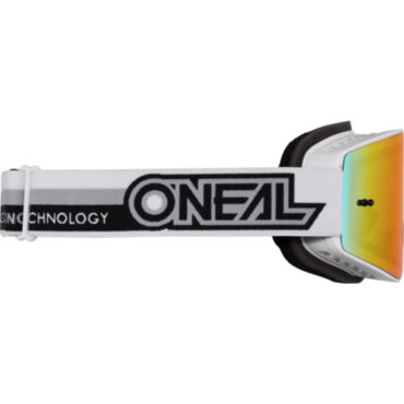 Oneal Маска кроссовая B 20 Proxy, белый, иридиевые линзы - миниатюра 2