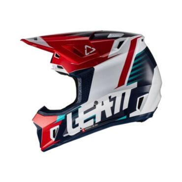 Leatt Шлем кроссовый Kit Moto 7.5 V22 Blue Red - миниатюра 3