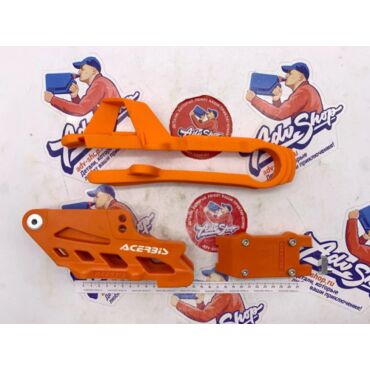 ACERBIS Защита цепи + слайдер (оранжевый) FOR KTM HQV GAS SX 85 15 24 / TC 15 24 / MC 21 24 // 0021515.010 - миниатюра 2