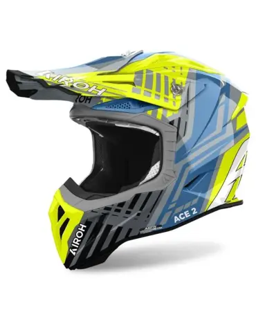 Шлем кроссовый Airoh Aviator Ace 2 Proud, yellow gloss (L, Взрослая  Кросс эндуро)