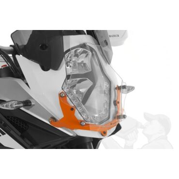 TOURATECH защита фары Makrolon быстросъемное стекло 1050 / 1190 / 1290 оранж ( 01 371 5091 0 ) - миниатюра 1