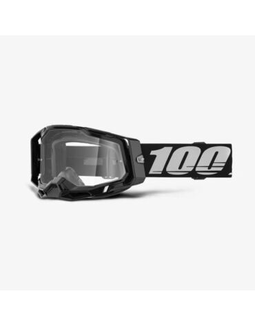 Очки 100% Racecraft 2 Black с прозрачной линзой