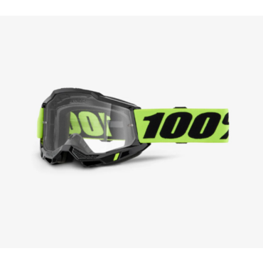 Очки 100% Accuri 2 OTG neon yellow, clear lens - миниатюра 1