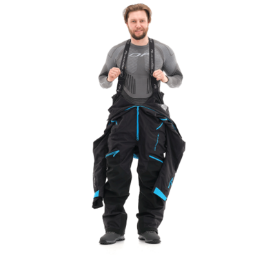 Dragonfly Комбинезон снегоходный Extreme 2.0 MAN Black Scuba Blue - миниатюра 6