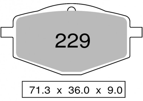 Колодки дискового тормоза Trofeo Organic 229 (LMP175, FDB383) - фото 1