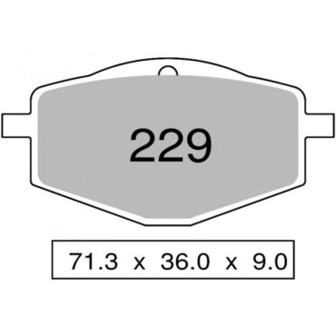 Колодки дискового тормоза Trofeo Organic 229 (LMP175, FDB383) - миниатюра 1
