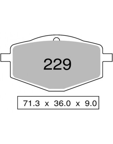 Колодки дискового тормоза Trofeo Organic 229 (LMP175, FDB383)