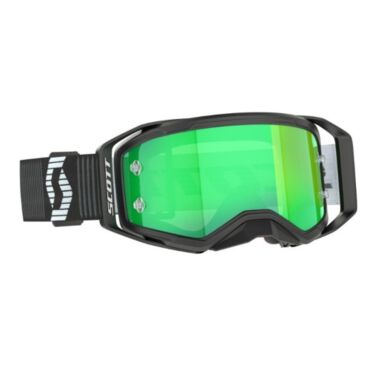 Очки кроссовые Scott Prospect 2.0 Black White / lens Green chrome Works - миниатюра 1