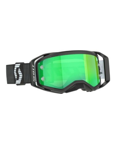 Очки кроссовые Scott Prospect 2.0 Black White / lens Green chrome Works