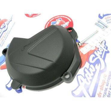 Polisport защита крышки сцепления черная (BLACK) KTM 250 350 XCF SXF 16 22 / 250 350 EXCF 17 23 / FREERIDE 250F 18 19 / HQV 250 350 FE 19 22 ( 179 8462500001 ) - миниатюра 1