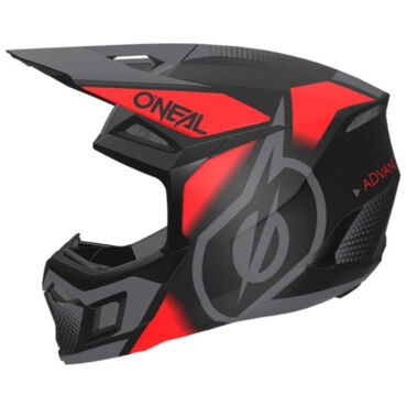 Oneal Шлем кроссовый 3Series Vision Серый Красный - миниатюра 7
