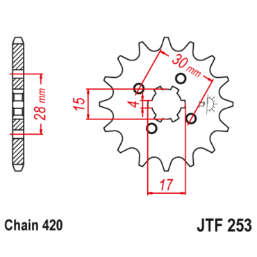 Звезда ведущая  JTF253 14 - миниатюра 1