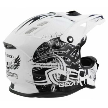 Beon Шлем МХ 17 White Black - миниатюра 4