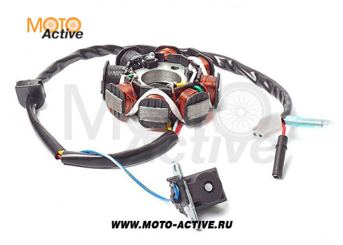 Статор (6 2 катушки) 139QMB 50 80см3 - фото 1