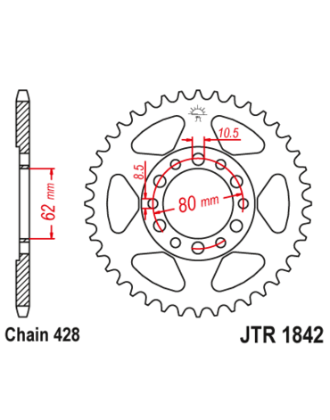 Звезда ведомая JTR1842 55