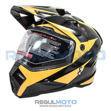 Шлем KIOSHI Fighter 802 мотард с очками  - миниатюра 1