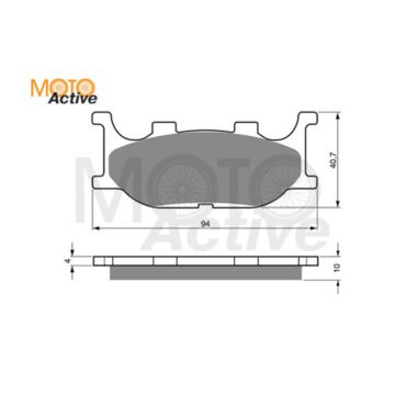 Тормозные колодки GOLD FREN Sintered S3 099 (FA 199) - миниатюра 1
