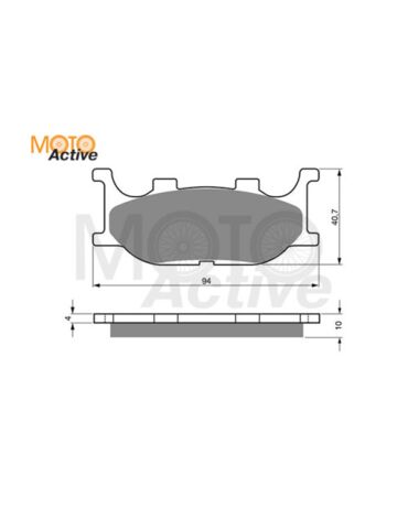 Тормозные колодки GOLD FREN Sintered S3 099 (FA 199)