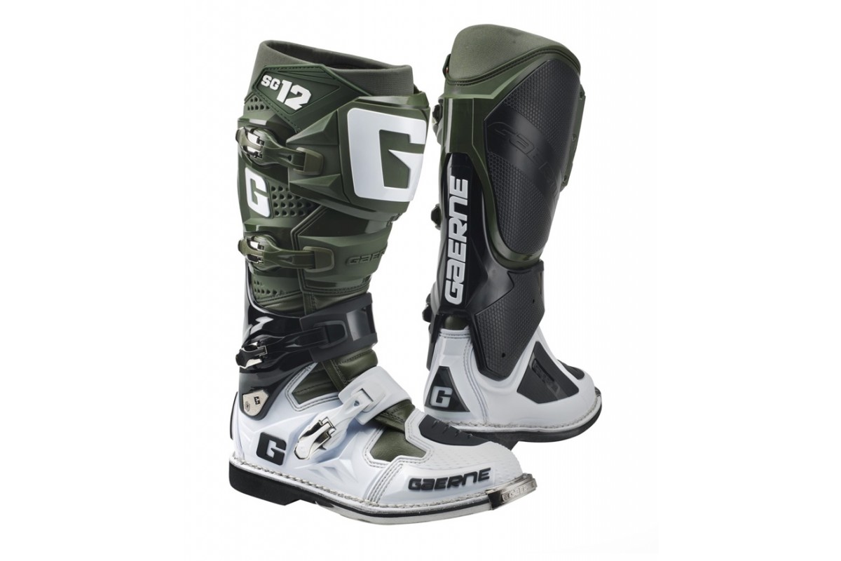 КРОССОВЫЕ МОТОБОТЫ Gaerne SG 12 SE Army Dark Green Khaki 2174 064 - фото 1