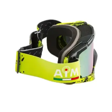 AiM Очки кроссовые (PRO) 157 600 Black Yellow Glossy - миниатюра 2