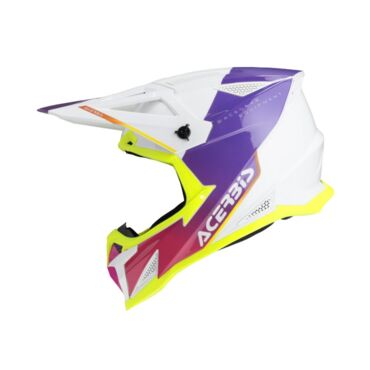 Acerbis Шлем T711 White Purple - миниатюра 7