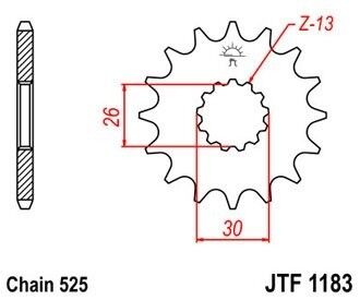 Звезда ведущая JTF1183.18 - миниатюра 1