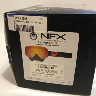 Зимние очки для снегохода / зимнего мотокросса Dragon NFX Snowmo Orange Yellow Red Ion - миниатюра 4