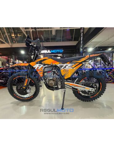 Мотоцикл кроссовый Regulmoto ATHLETE PRO NEW 6 передач с ПТС (Черный/ оранжевый)