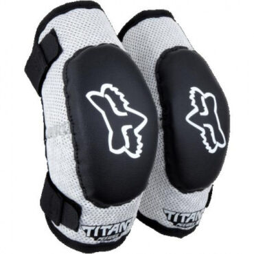 Налокотники мягкие подростковые Fox Titan Race Elbow Youth Guard, Black - миниатюра 1